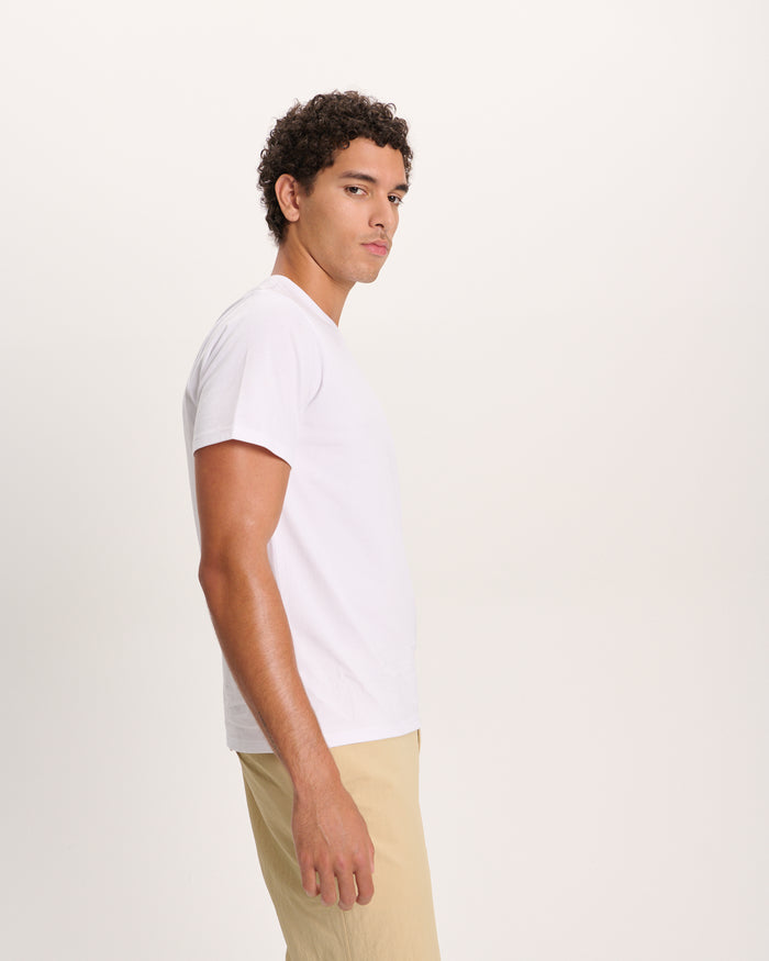 Classic Jersey Crew Neck Tee - White