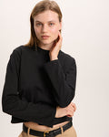 Classic Jersey Long Sleeve Boy Tee - Black