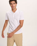 Classic Jersey Polo - White