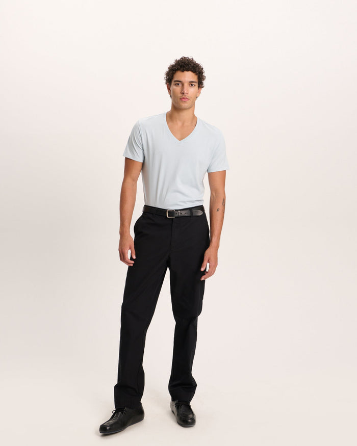 Classic Jersey V-Neck Tee - Blue