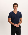 Classic Jersey V-Neck Tee - Midnight