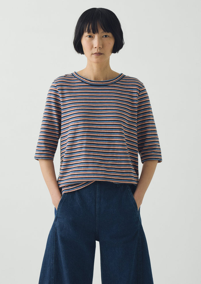 Cleo Cotton Stripe Tee | Multi