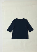 Cleo Garment Dyed Cotton Tee | Indigo