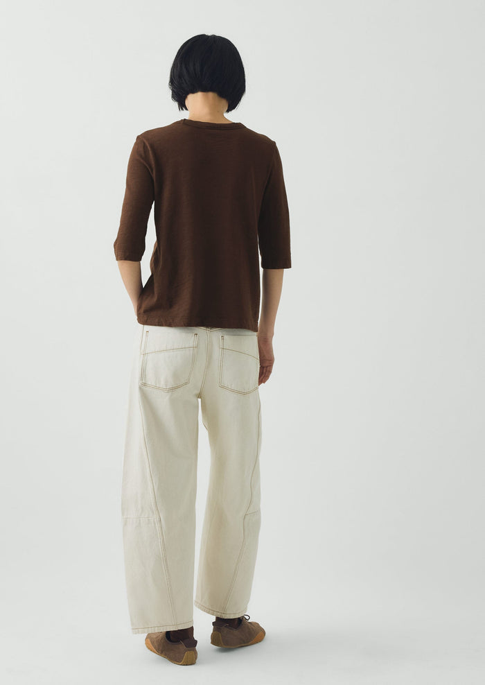 Cleo Garment Dyed Cotton Tee | Rich Earth