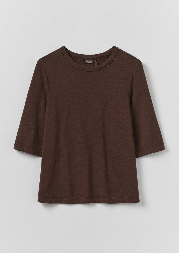 Cleo Garment Dyed Cotton Tee | Rich Earth