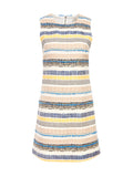 COLEY CREW NECK MINI DRESS - MULTI