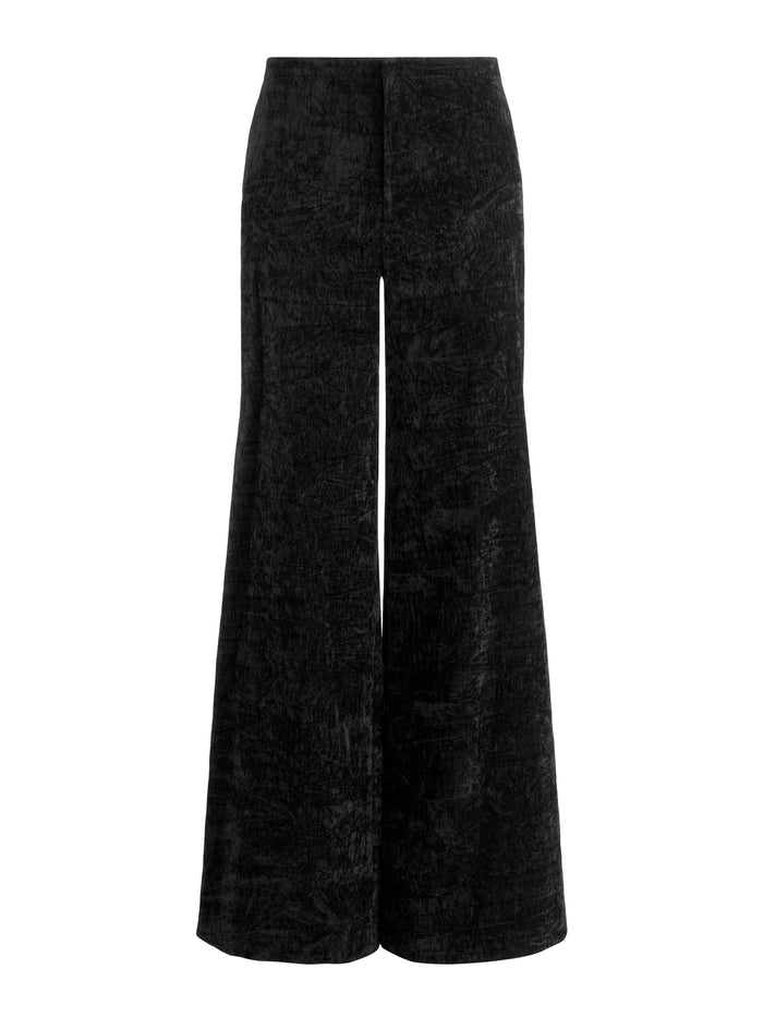 CONOR CLEAN WAIST TROUSER - BLACK