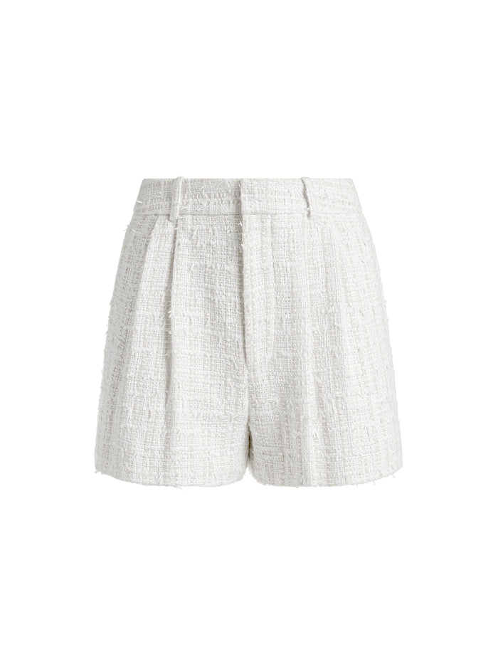 CONRY PLEATED SHORT - WHITE