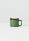 Contrast Rim Enamel Mug | Mint/Chestnut