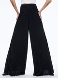 COPEN PLEATED WIDE LEG PANT - BLACK