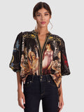 CORA BUTTON DOWN BLOUSE - MUSE