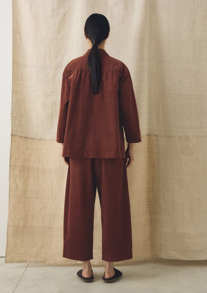 Cord Smock Top | Brick Red
