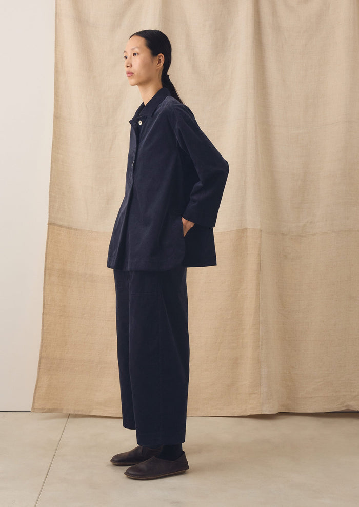 Cord Smock Top | Midnight