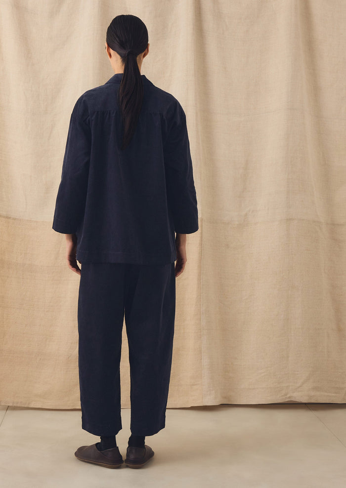 Cord Smock Top | Midnight