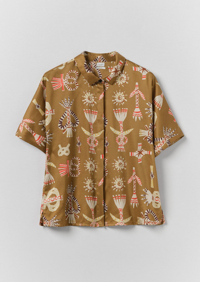 Corn Dolly Twill Shirt | Ochre
