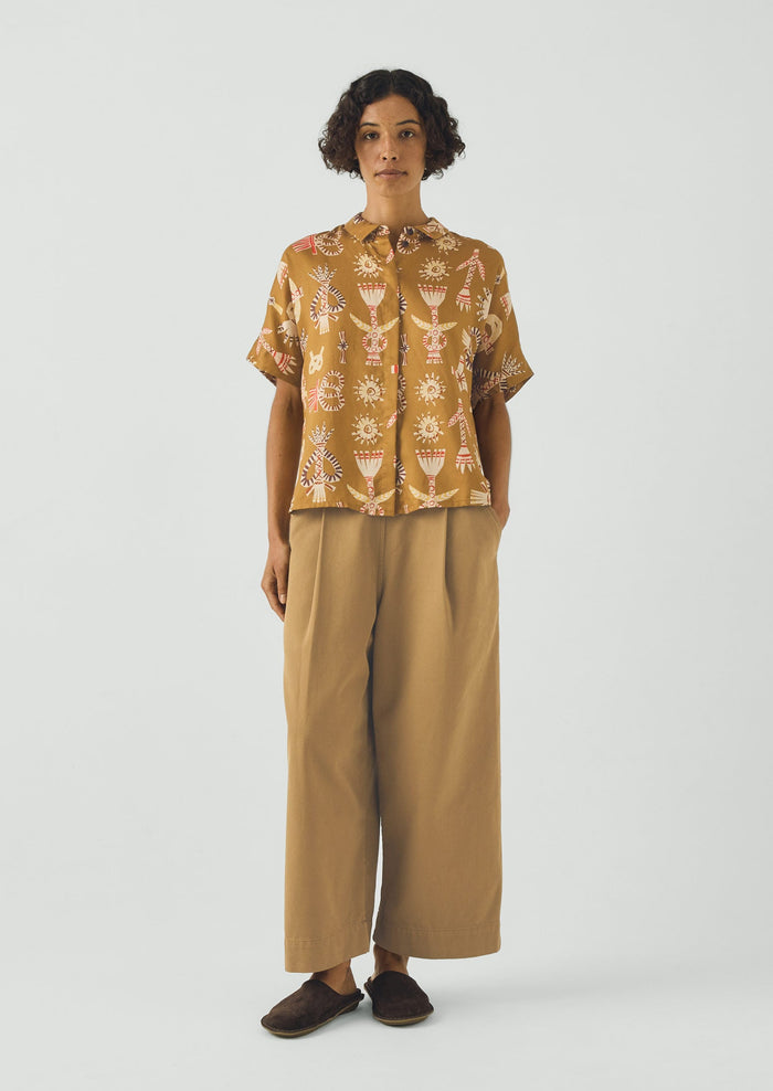 Corn Dolly Twill Shirt | Ochre