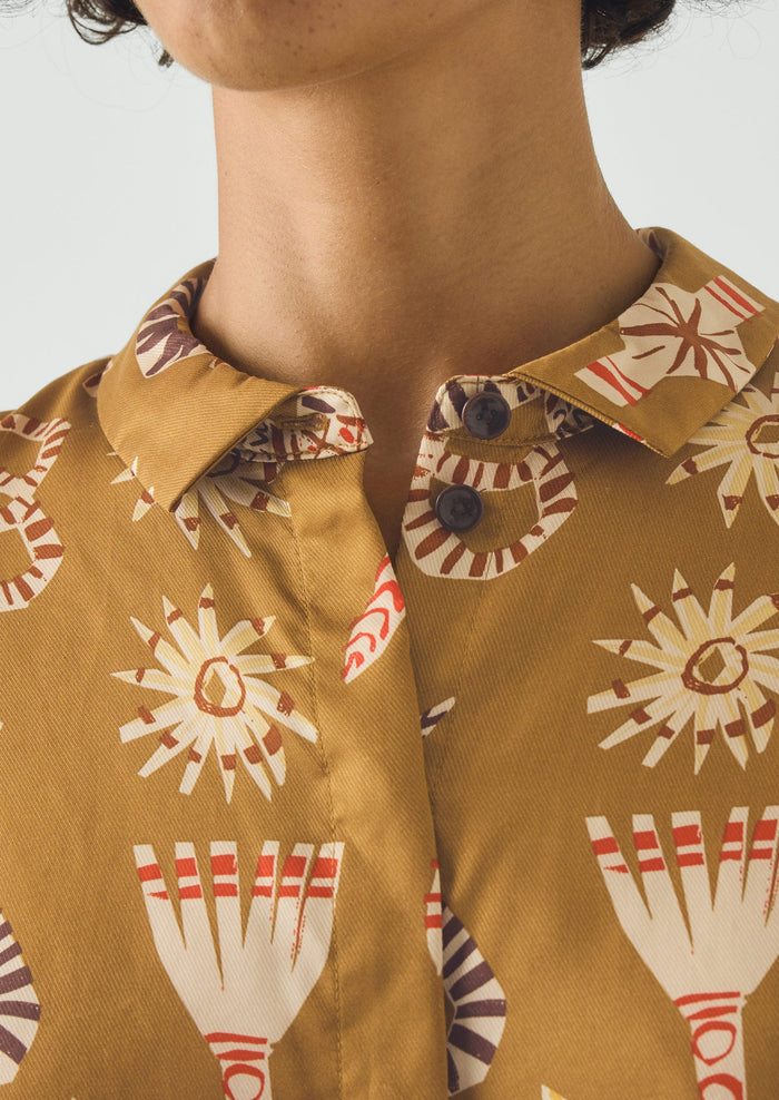 Corn Dolly Twill Shirt | Ochre