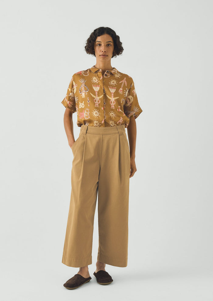 Corn Dolly Twill Shirt | Ochre