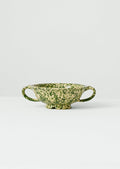 Cortona Splatter Colander | Cream/Leaf