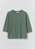 Cotton Hemp Raglan Tee | Porcelain Green