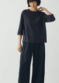 Cotton Hemp Raglan Tee | Slate