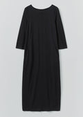 Cotton Jersey Shift Dress | Washed Black