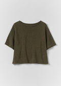 Cotton Linen Knitted Tee | Montella