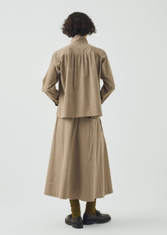 Cotton Needlecord Shirt | Dune