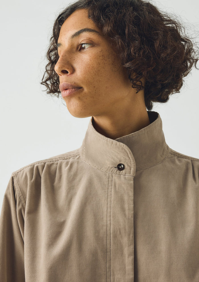 Cotton Needlecord Shirt | Dune