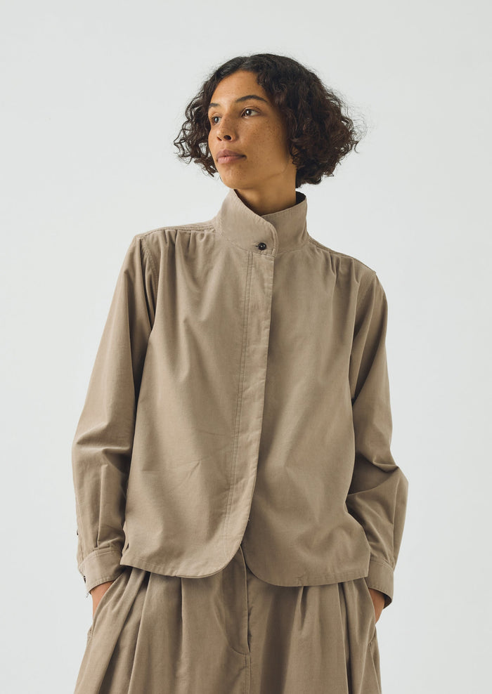 Cotton Needlecord Shirt | Dune