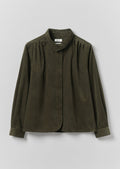Cotton Needlecord Shirt | Seaweed