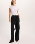 Cotton Twill Leigh Pant - Black