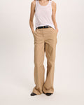 Cotton Twill Leigh Pant - Khaki