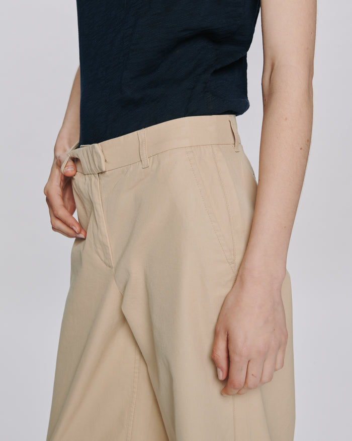 Cotton Twill Leigh Pant - Macadamia