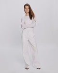 Cotton Twill Leigh Pant - White