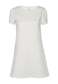 DARLEEN DROP WAIST CAP SLV DRS - OFF WHITE