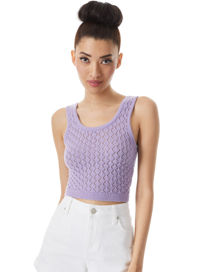 DARYN 2 WAY SWEATER TANK - LAVENDER