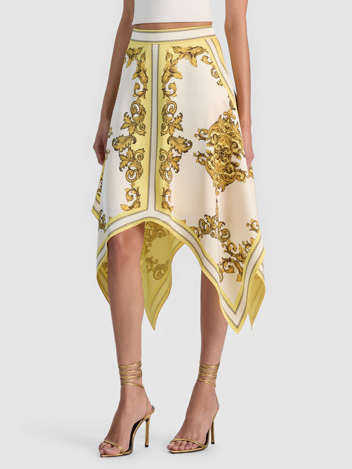 DAVINA MIDI SKIRT - GOLDEN COAST