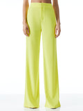 DEANNA HIGH WAISTED BOOTCUT PANT - LEMON SORBET