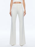 DEANNA HIGH WAISTED BOOTCUT PANT - ECRU