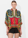 DEANNE BUTTON DOWN BLOUSE - LOVE NOTE