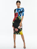 DELORA CREW NECK MIDI DRESS - LE PARISIEN BLACK