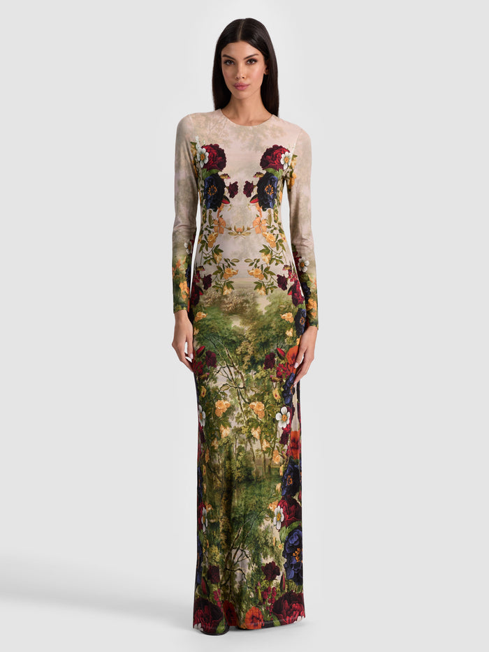 DELORA MAXI DRESS - FORBIDDEN FOREST