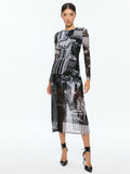 DELORA MIDI DRESS - CITYSCAPE