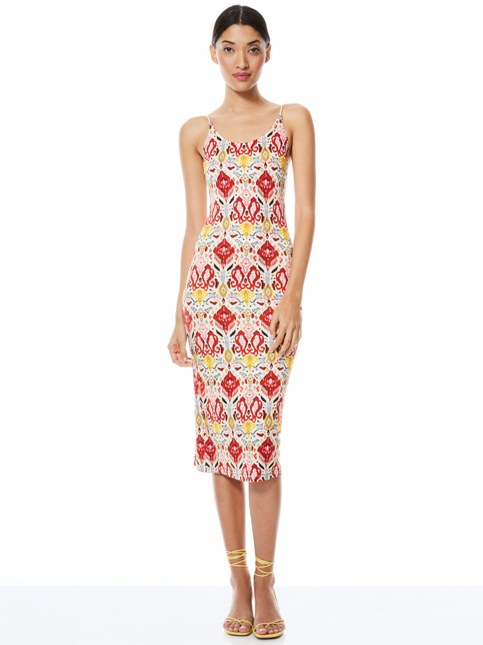 DELORA MIDI DRESS - VINTAGE MARKET LG