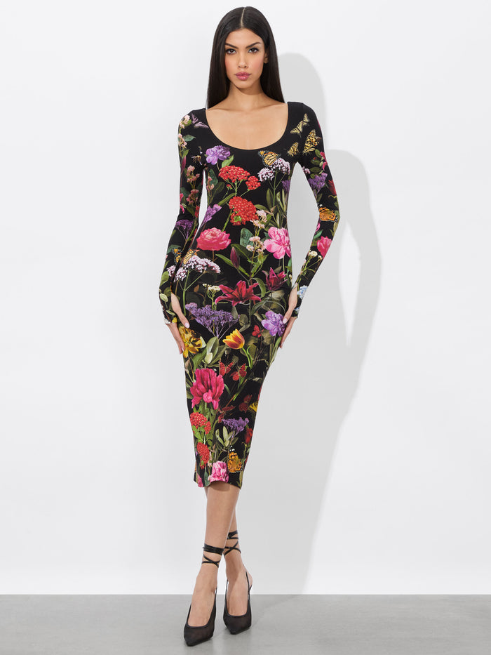 DELORA MIDI DRESS - SECRET GARDEN