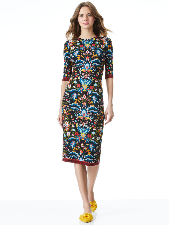 DELORA MIDI DRESS - SANTA MONICA MULTI
