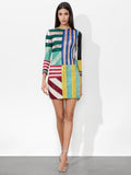 DELORA MINI DRESS - SORBET STRIPE