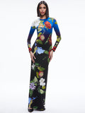 DELORA OPEN BACK MAXI DRESS - LUNCH DATE