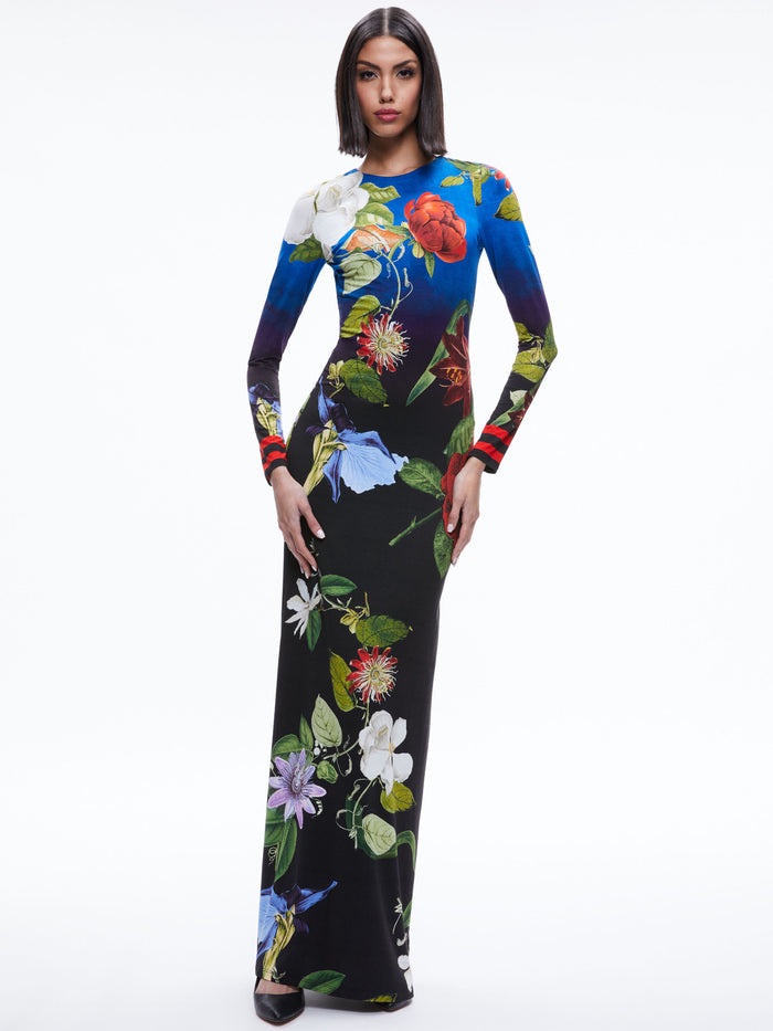 DELORA OPEN BACK MAXI DRESS - LUNCH DATE